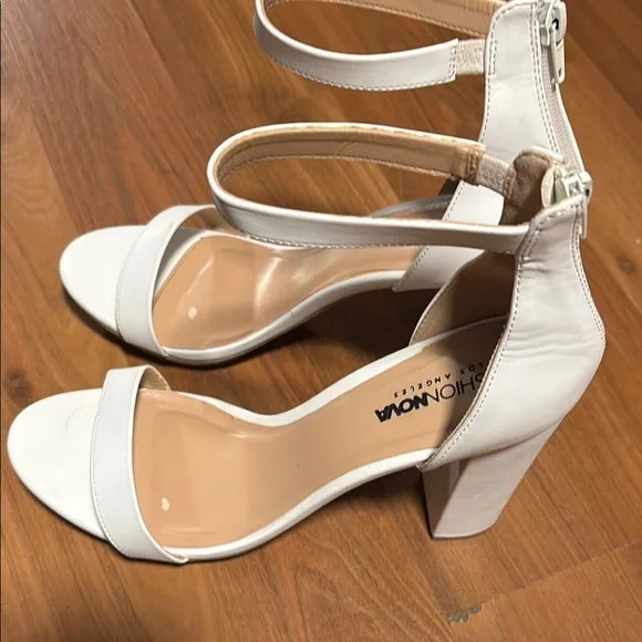 Fashion Nova White Women's Heels - Picture 2 of 3